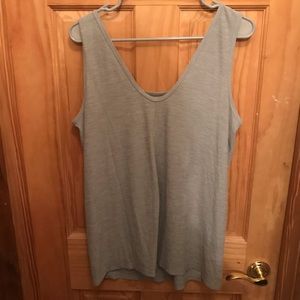 Grey active wear tank top